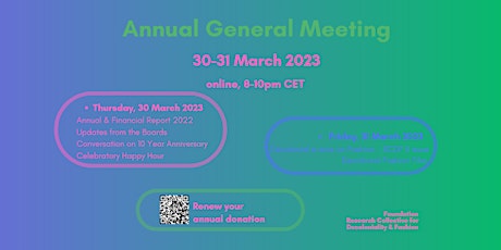 RCDF Annual General Meeting 2022