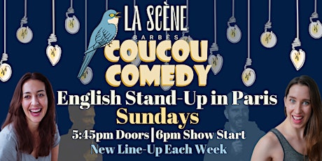 Immagine principale di English Stand-Up Sundays at La Scène - Coucou Comedy 