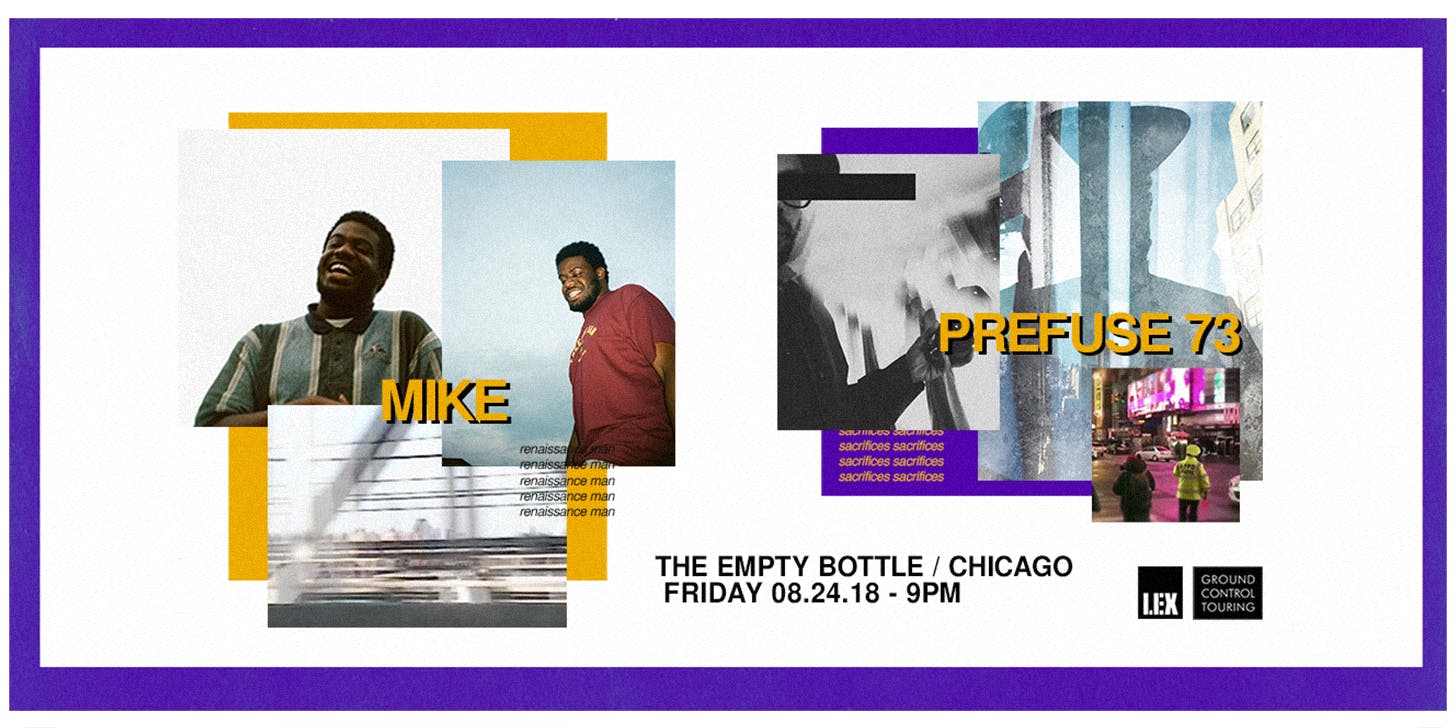 Prefuse 73 / MIKE / SiP