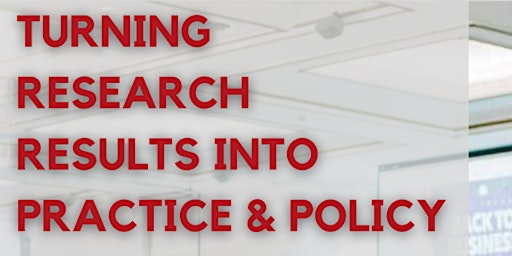 Turning Veteran research into practice & policy