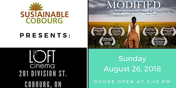 Sustainable Cobourg Presents: MODIFIED