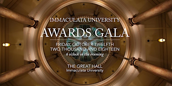2018 Immaculata University Awards Gala