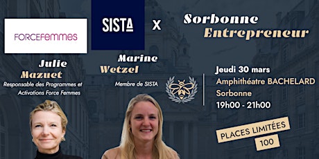 SISTA & Forces Femmes X Sorbonne Entrepreneur