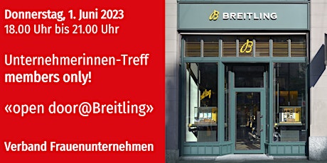 VFU Unternehmerinnen-Treff in Zürich-City, 1.06.2023 - members only!