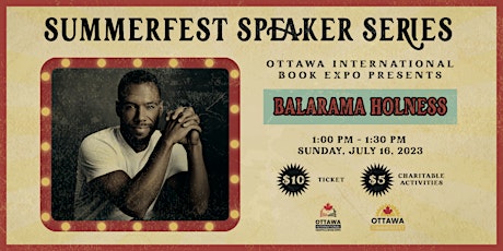 Balarama Holness:   My Journey Towards Justice  |  Ottawa Book Expo Series