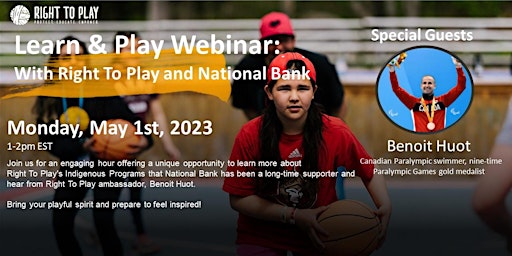 Learn & Play Webinar: Right To Play & National Bank
