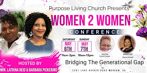 Purpose Living Church Women 2 Women Conference