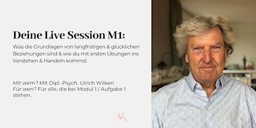 Live Session M1 mit Dipl.-Psych. Ulrich Wilken primary image