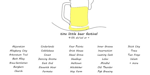 a Tiny Little Beer Fest: a day drinking celebration of small beers