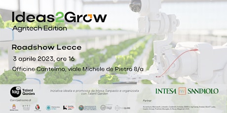 Ideas2Grow - Agritech Edition | Roadshow Lecce