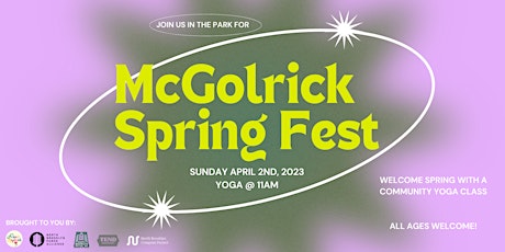 McGolrick Park Spring Fest Community Yoga Class