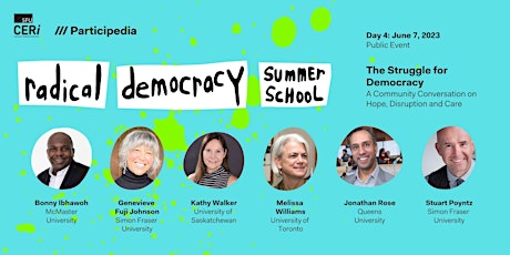 Community Event: The Struggle for Democracy