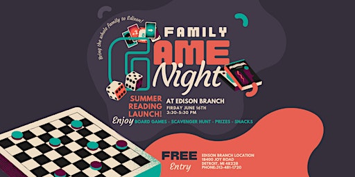 Family Game Night at Edison primary image