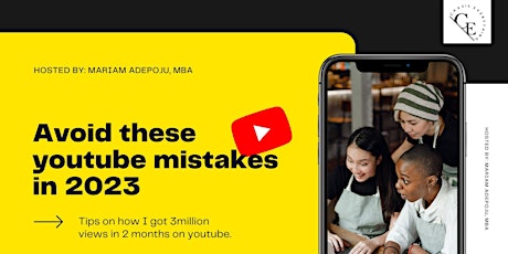 MISTAKES TO AVOID ON YOUTUBE IN 2023