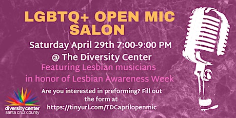 LGBTQ+ Open Mic Salon