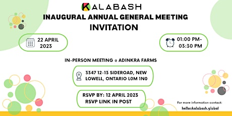 KALABASH Inaugural Annual General Meeting