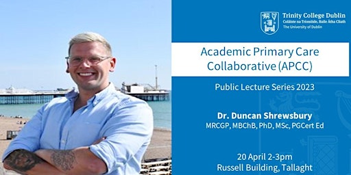 Dr Duncan Shrewsbury - APCC Public Lecture