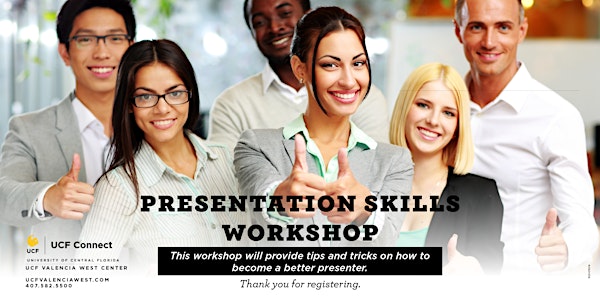 Presentation Skills Workshop, October 9
