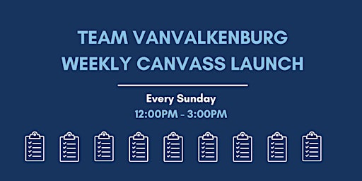 VanValkenburg for Virginia Weekend Canvass Launch!