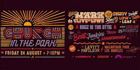 CHURCH in the PARK with MARK de CLIVE-LOWE and VERY SPECIAL GUESTS (free!)