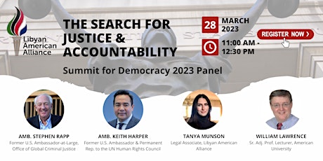 The Search for Justice & Accountability: Summit for Democracy Panel primary image