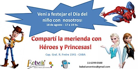 Imagen principal de Merienda con Héroes y Princesas