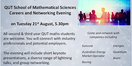 School of Mathematical Sciences Career and Networking Evening primary image