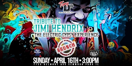 Sunday Brunch Tribute to Jimi Hendrix Tony D's (NO COVER CHARGE)