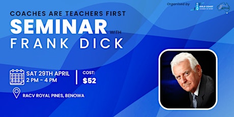 Frank Dick Seminar primary image