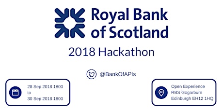 Royal Bank of Scotland Hackathon 2018, Edinburgh primary image