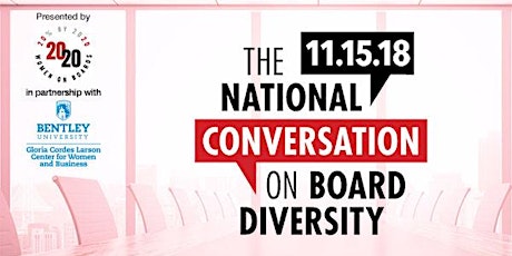2018 National Conversation on Board Diversity - Greater Boston primary image