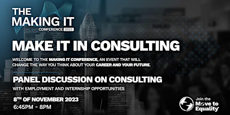 Imagen principal de The Making It Conference - Make it in Consulting