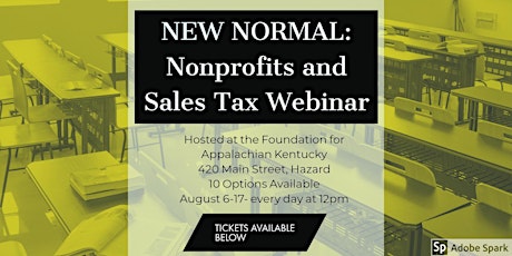 New Normal- Nonprofits and Sales Tax  primary image