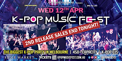 [2nd Release Ticket Sales End Tonight] Melbourne K-Pop Music Fest 2023