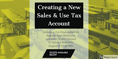 Image principale de Creating a New Sales & Use Tax Account