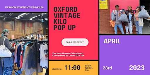 Oxford Vintage Kilo Pop Up - By Kilogarm 23rd April