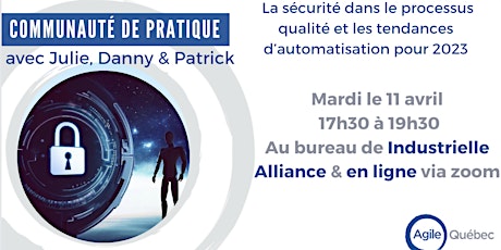 Imagem principal do evento CoP qualité - La sécurité dans le processus qualité et les tendances d’auto