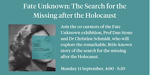 Fate Unknown: The Search for the Missing after the Holocaust primary image