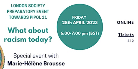 “What about racism today?", with special guest Marie-Hélène Brousse