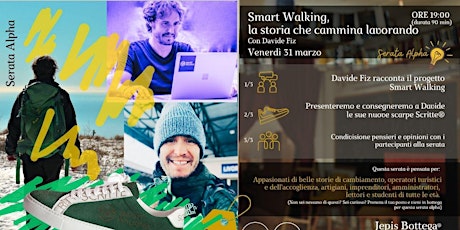 Smart Walking, una storia che cammina lavorando, Davide Fiz in Bottega