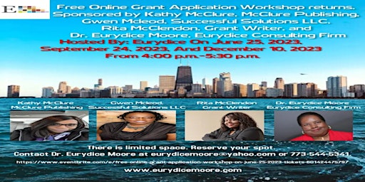 Free Online Grant Application Workshop On June 25, 2023 primary image