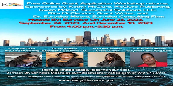 Free Online Grant Application Workshop On June 25, 2023