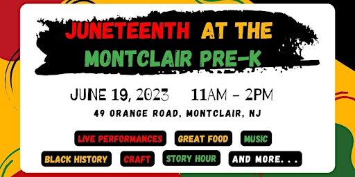 Juneteenth At The Montclair Pre-K primary image
