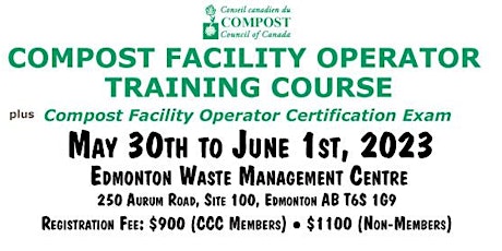 Compost Facility Operator Training Course, Edmonton Alberta