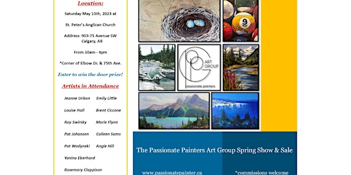 The Passionate Painters Art Group Show & Sale
