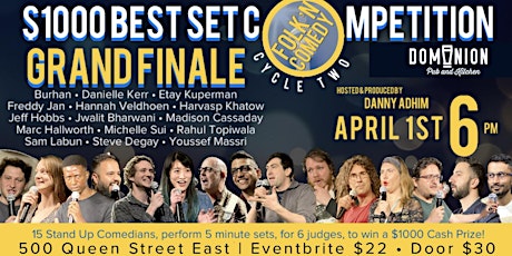 Grand Finale  FOLK’N COMEDY Cycle 2 $1000 Best Set Competition