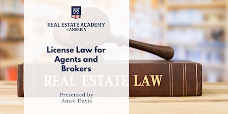 Virtual Event:  License Law for Agents & Brokers -  GREC #65208