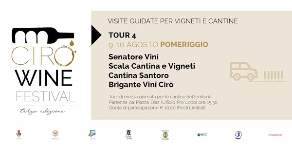 PRENOTAZIONE TOUR 4 | Cirò Wine Festival