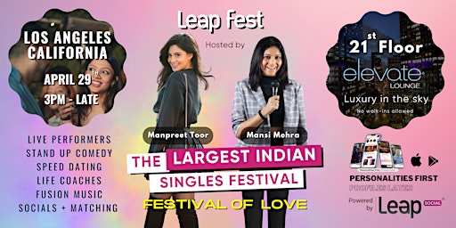 Leap Fest - A South Asian Singles Festival of Love - Los Angeles, CA