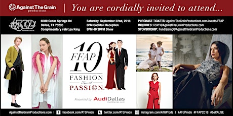 10th Fashion for a Passion present by Audi Dallas primary image